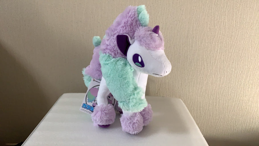 The Galar Ponyta plush toy