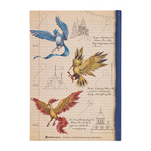 Load image into Gallery viewer, Hardcover-Notizbuch "Aufzeichnungen eines Pokémon-Professors" Arktos, Zaptos &amp; Lavados