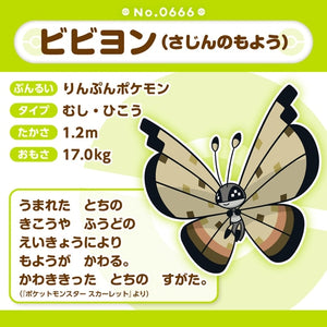 Vivillon (Sandmuster) Plüschtier »Pokémon fit«