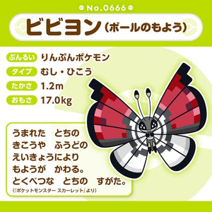 Vivillon (Pokéball-Muster) Plüschtier »Pokémon fit«