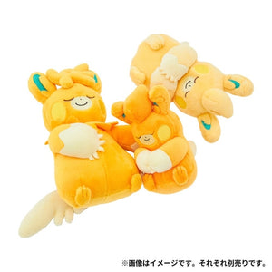 Sleeping Pamo palm plush toy »PAMO NO MURE«