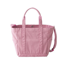 Laden Sie das Bild in den Galerie-Viewer, Monpoke + Lee Baumwoll-Wickeltasche (Pink)