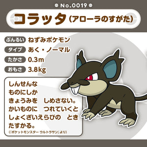 Alola-Rattfratz Plüschtier »Pokémon fit«