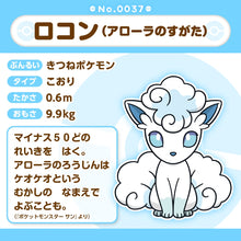 Laden Sie das Bild in den Galerie-Viewer, Alola-Vulpix Plüschtier »Pokémon fit«