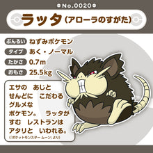 Load image into Gallery viewer, Alola-Rattikarl Plüschtier »Pokémon fit«