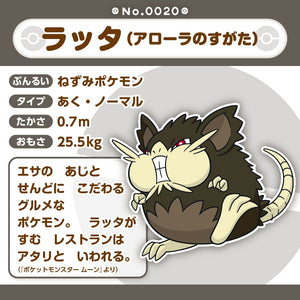 Alola-Rattikarl Plüschtier »Pokémon fit«