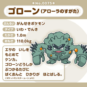 Alola-Georok Plüschtier »Pokémon fit«