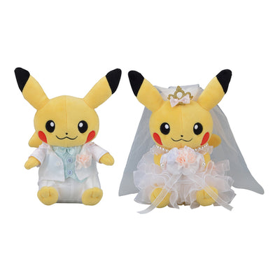 Pikachu couple plush toy 