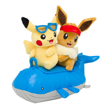 Load image into Gallery viewer, Pikachu &amp; Eevee Plush Toy Seasons - Summer