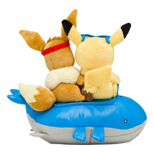 Load image into Gallery viewer, Pikachu &amp; Eevee Plush Toy Seasons - Summer