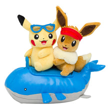 Load image into Gallery viewer, Pikachu &amp; Eevee Plush Toy Seasons - Summer