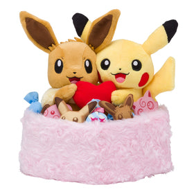 Pikachu & Eevee Plush Toy Seasons - Winter