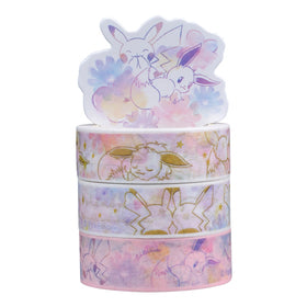 Washi Tape 3er Set - Pikachu & Evoli "Blumen"