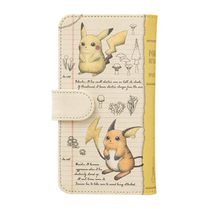 Multi-Smartphone Case "Notes of a Pokémon Professor" Pikachu &amp; Raichu