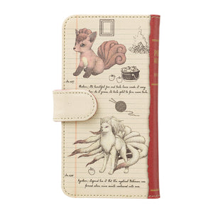 Multi-Smartphone Case "Notes of a Pokémon Professor" Vulpix &amp; Vulnona