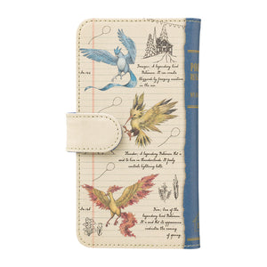 Multi-Smartphone Case "Notes of a Pokémon Professor" Articuno, Zaptos &amp; Moltres