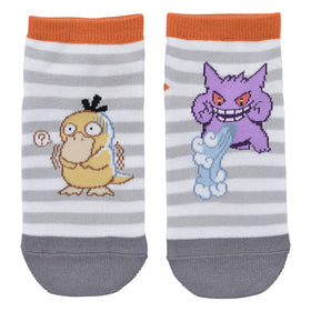 Sneaker socks "Scary Gengar" Gengar &amp; Psyduck