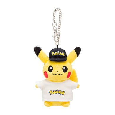 Pikachu with Pokémon logo pendant