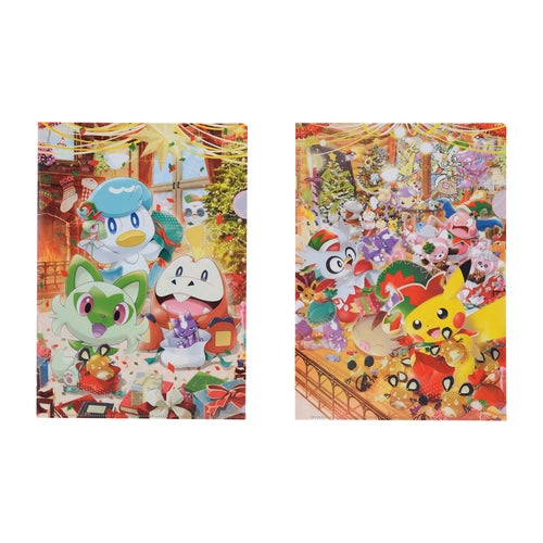 A4 A4 clear plastic sleeve set »Pokémon Christmas Toy Factory«